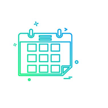 Şirket ofis simgesi tasarım vektörü