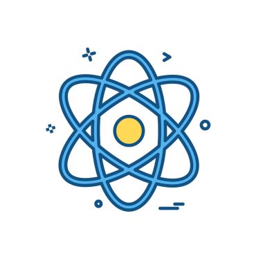 Nükleer simge tasarlamak vektör 