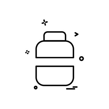 Seyahat çanta simge tasarlamak vektör