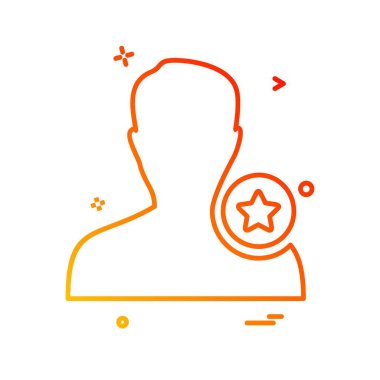 Avatar erkek simge tasarım vektörü