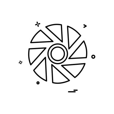 Kamera simgesi tasarım vektörü