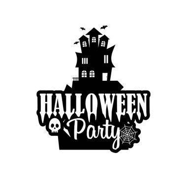 Cadılar Bayramı tasarım tipografi ve beyaz arka plan vektör ile 