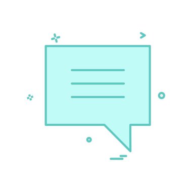 Sohbet simgesi tasarım vektörü