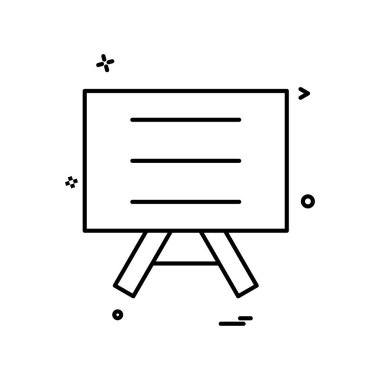 tahta okulu ikon vektör tasarımı