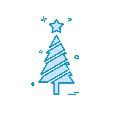 Noel ağacı simge tasarlamak vektör