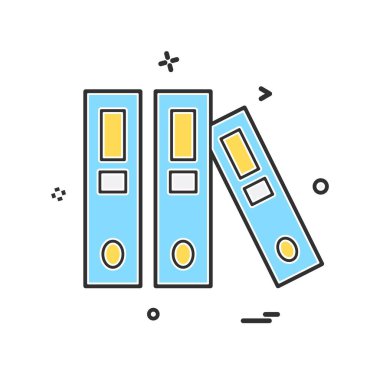 Kitapların simge tasarım vektörü