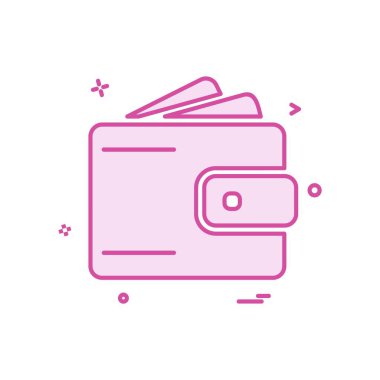 M-cüzdan simge tasarlamak vektör