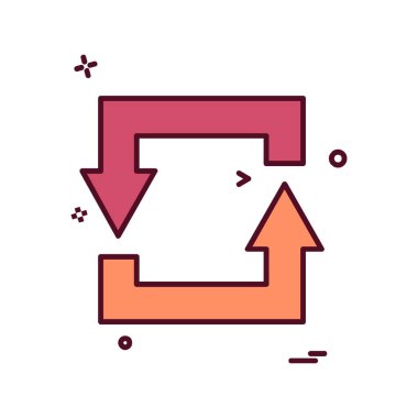 Ok simgesi tasarım vektörü