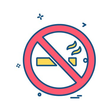 Hiçbir yasaktır simge tasarlamak vektör 