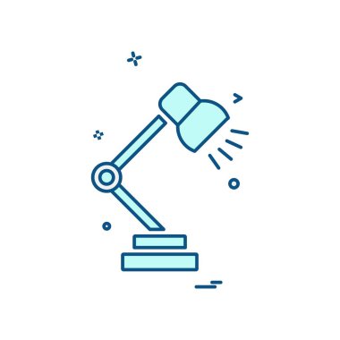 Masa lambası simge tasarlamak vektör 