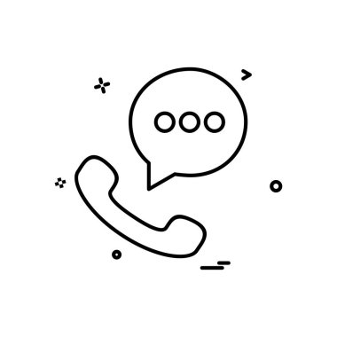 SMS sohbet simge vektör tasarımı ara