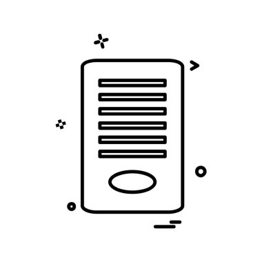 Dosya simgesi tasarım vektörü