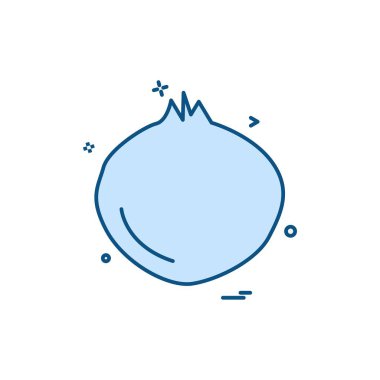 Meyve simgesi tasarım vektörü