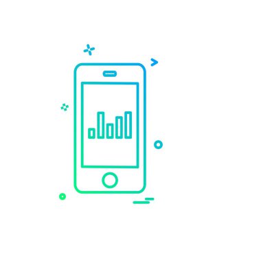 Mobil simge tasarım vektörü 