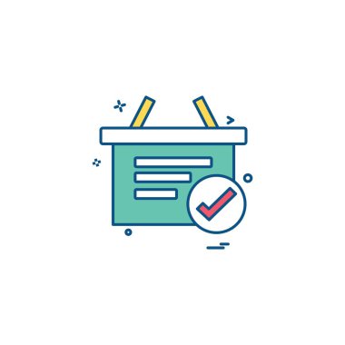 Alışveriş simge tasarlamak vektör 