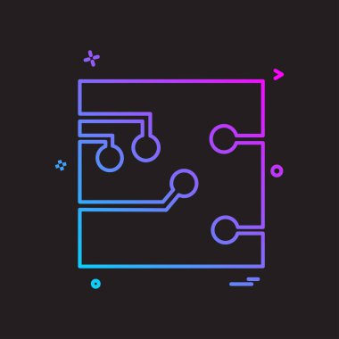 Devre tahtası simgesi tasarım vektörü