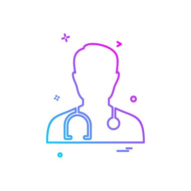 Avatar erkek simge tasarım vektörü