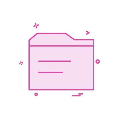 Klasör simge tasarlamak vektör