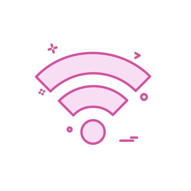 Wifi simge tasarım vektörü
