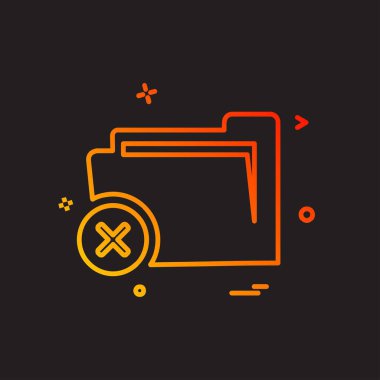 Klasör simge tasarlamak vektör