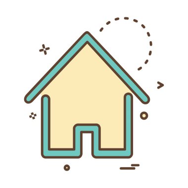 Emlak simge tasarlamak vektör