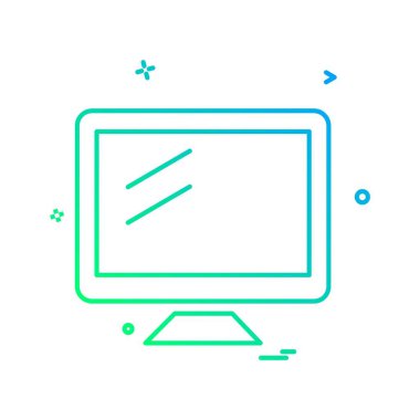 Bilgisayar simgesi tasarım vektörü