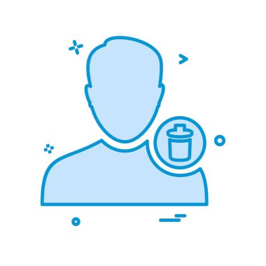 Avatar erkek simge tasarım vektörü