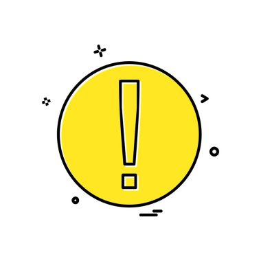 Uyarı simge tasarlamak vektör