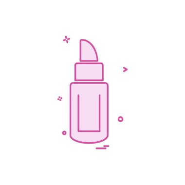 Kozmetik simgesi tasarım vektörü