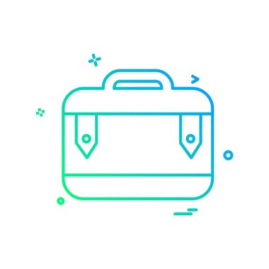 Evrak Çantası'nı simge tasarlamak vektör 