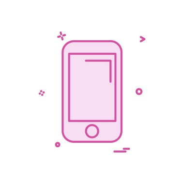 Akıllı telefon simge tasarlamak vektör 