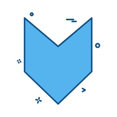 Ok simgesi tasarım vektörü