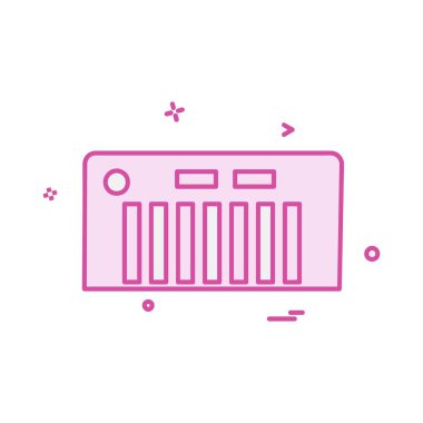 Piyano simge tasarlamak vektör