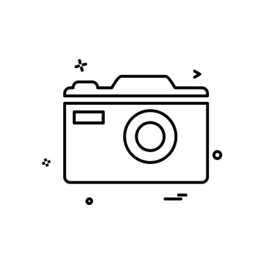 Kamera simgesi tasarım vektörü
