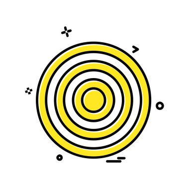 Hedef simge tasarım vektörü 