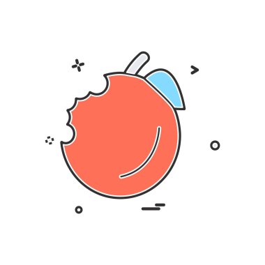 Gıda simgesi tasarım vektörü