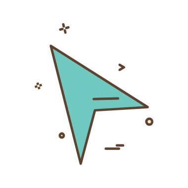 Ok simgesi tasarım vektörü