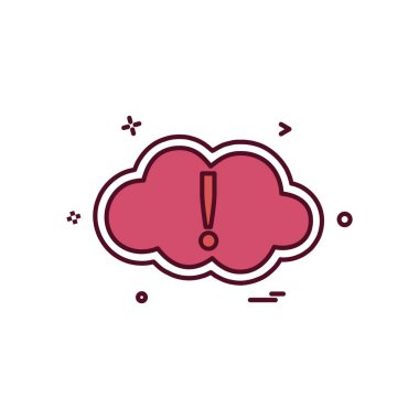 Bulut simgesi tasarım vektörü