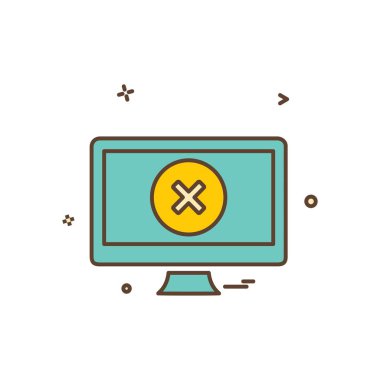 Bilgisayar simgesi tasarım vektörü