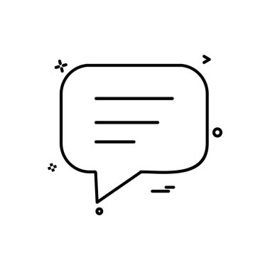 İleti simge tasarlamak vektör