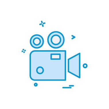 Camcoder simge tasarlamak vektör 