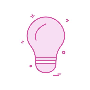 ampul ışık simge vektör tasarımı