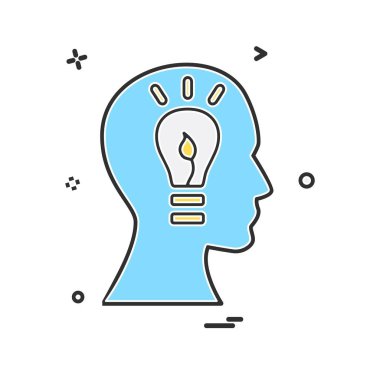 Fikir simge tasarlamak vektör