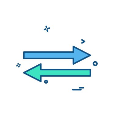 Ok simgesi tasarım vektörü