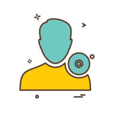 Avatar erkek simge tasarım vektörü