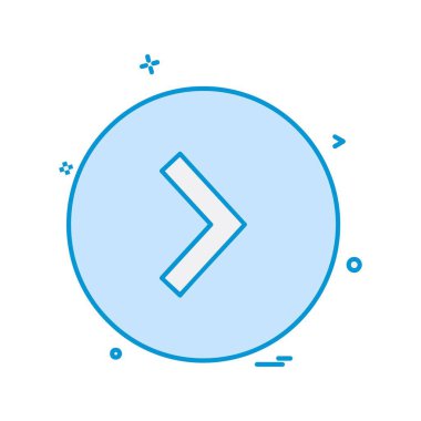 Sağ ok simge tasarlamak vektör