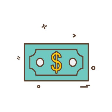 Doları simge tasarlamak vektör