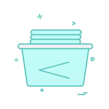 Tuvalet simgesi tasarım, renkli vektör çizim