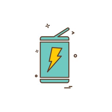 Batarya simgesi tasarım vektörü