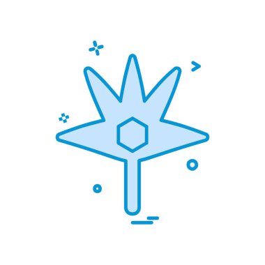 Beyaz arka plan üzerinde simge vektör çiçek